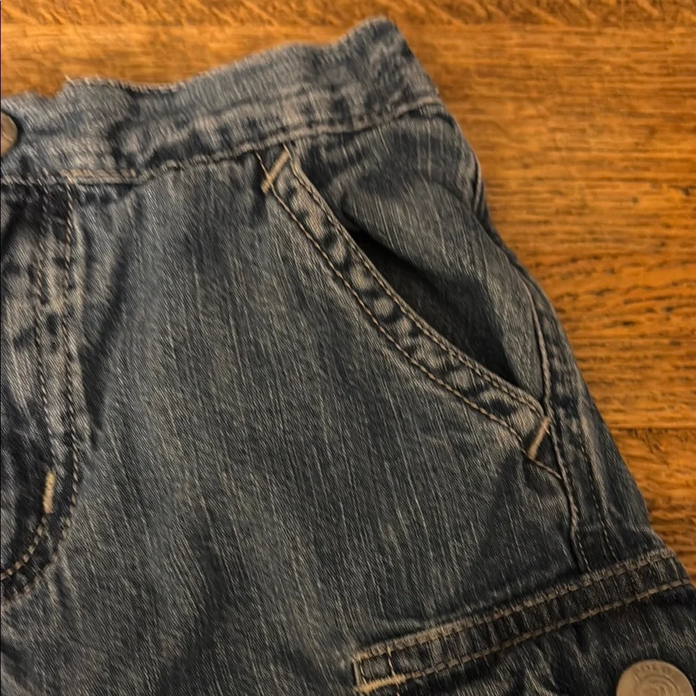 Ralph Lauren Polo Jeans Infant Boys Blue Denim Cargo Shorts size 12-18 months - Picture 5 of 8